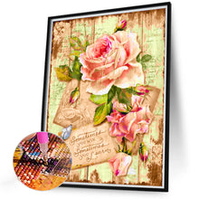 Load image into Gallery viewer, Roses And Letters 30*40CM (canvas) Full Round Drill Diamond Painting
