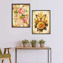 Load image into Gallery viewer, Roses And Letters 30*40CM (canvas) Full Round Drill Diamond Painting
