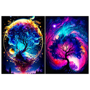 Fantasy Tree Of Life 30*40CM (canvas) Full Round Drill Diamond Painting