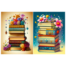 Load image into Gallery viewer, Flowers And Books 30*40CM (canvas) Full Round Drill Diamond Painting
