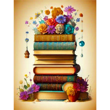 Load image into Gallery viewer, Flowers And Books 30*40CM (canvas) Full Round Drill Diamond Painting
