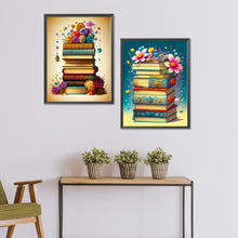 Load image into Gallery viewer, Flowers And Books 30*40CM (canvas) Full Round Drill Diamond Painting
