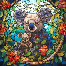 Load image into Gallery viewer, Koala Glass Painting 40*40CM (canvas) Full Round Drill Diamond Painting
