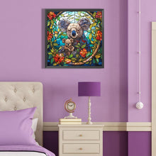 Load image into Gallery viewer, Koala Glass Painting 40*40CM (canvas) Full Round Drill Diamond Painting
