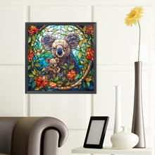 Load image into Gallery viewer, Koala Glass Painting 40*40CM (canvas) Full Round Drill Diamond Painting
