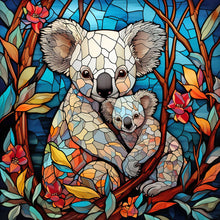 Load image into Gallery viewer, Koala Glass Painting 40*40CM (canvas) Full Round Drill Diamond Painting
