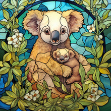 Load image into Gallery viewer, Koala Glass Painting 40*40CM (canvas) Full Round Drill Diamond Painting
