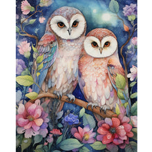 Load image into Gallery viewer, Forest Owl 40*50CM (canvas) Full Round Drill Diamond Painting
