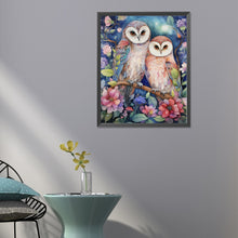 Load image into Gallery viewer, Forest Owl 40*50CM (canvas) Full Round Drill Diamond Painting
