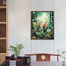 Load image into Gallery viewer, Forest Owl 40*50CM (canvas) Full Round Drill Diamond Painting
