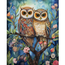 Load image into Gallery viewer, Forest Owl 40*50CM (canvas) Full Round Drill Diamond Painting
