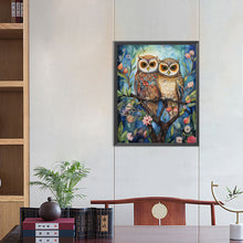 Load image into Gallery viewer, Forest Owl 40*50CM (canvas) Full Round Drill Diamond Painting
