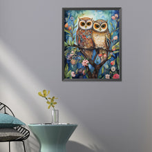 Load image into Gallery viewer, Forest Owl 40*50CM (canvas) Full Round Drill Diamond Painting
