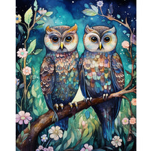 Load image into Gallery viewer, Forest Owl 40*50CM (canvas) Full Round Drill Diamond Painting
