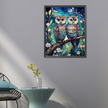 Load image into Gallery viewer, Forest Owl 40*50CM (canvas) Full Round Drill Diamond Painting
