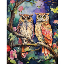 Load image into Gallery viewer, Forest Owl 40*50CM (canvas) Full Round Drill Diamond Painting
