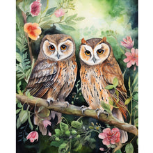 Load image into Gallery viewer, Forest Owl 40*50CM (canvas) Full Round Drill Diamond Painting
