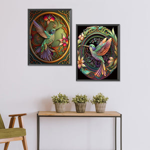 Hummingbird 30*40CM (canvas) Full Round Drill Diamond Painting