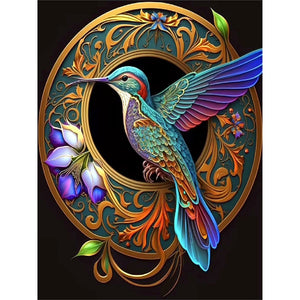 Hummingbird 30*40CM (canvas) Full Round Drill Diamond Painting