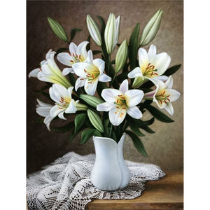 Fresh Bouquet 30*40CM (canvas) Full Round Drill Diamond Painting