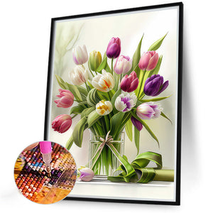 Fresh Bouquet 30*40CM (canvas) Full Round Drill Diamond Painting