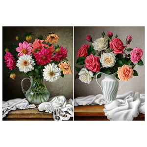 Fresh Bouquet 30*40CM (canvas) Full Round Drill Diamond Painting