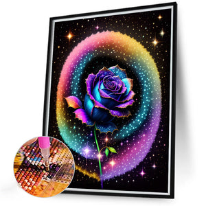 Glitter Rose 30*40CM (canvas) Full Round Drill Diamond Painting