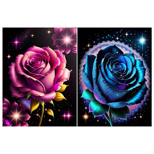 Glitter Rose 30*40CM (canvas) Full Round Drill Diamond Painting