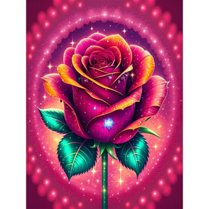 Glitter Rose 30*40CM (canvas) Full Round Drill Diamond Painting