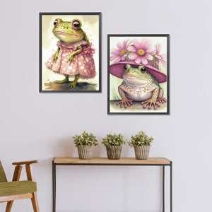 Frog Princess 30*40CM (canvas) Full Round Drill Diamond Painting