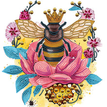 Load image into Gallery viewer, Bee Collecting Pollen 30*30CM (canvas) Partial Special-Shaped Drill Diamond Painting
