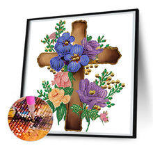 Load image into Gallery viewer, Cross 30*30CM (canvas) Partial Special-Shaped Drill Diamond Painting
