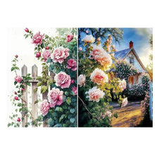 Load image into Gallery viewer, Flower Fence 30*40CM (canvas) Full Round Drill Diamond Painting
