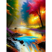 Load image into Gallery viewer, Colorful Landscape 30*40CM (canvas) Full Round Drill Diamond Painting
