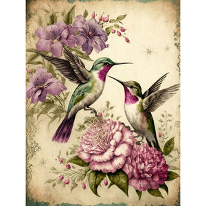 Yellowed Diary Animal 30*40CM (canvas) Full Round Drill Diamond Painting