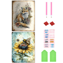 Load image into Gallery viewer, Yellowed Diary Animal 30*40CM (canvas) Full Round Drill Diamond Painting
