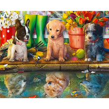 Load image into Gallery viewer, Puppy Party 50*40CM (canvas) Full Round Drill Diamond Painting
