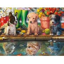 Load image into Gallery viewer, Puppy Party 50*40CM (canvas) Full Round Drill Diamond Painting
