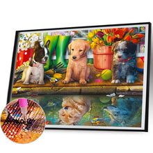 Load image into Gallery viewer, Puppy Party 50*40CM (canvas) Full Round Drill Diamond Painting
