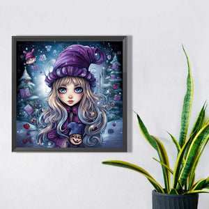 Gift Girl 40*40CM (canvas) Full Square Drill Diamond Painting