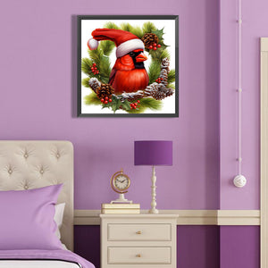 Nordic Cardinal 40*40CM (canvas) Full Round Drill Diamond Painting