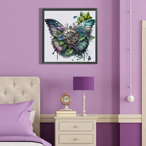 Mechanical Butterfly 40*40CM (canvas) Full Round Drill Diamond Painting