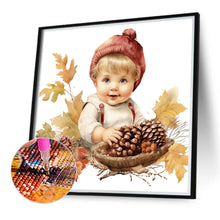 Load image into Gallery viewer, Harvest Farm Kids 40*40CM (canvas) Full Round Drill Diamond Painting
