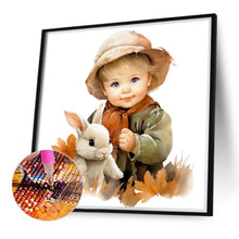 Load image into Gallery viewer, Harvest Farm Kids 40*40CM (canvas) Full Round Drill Diamond Painting
