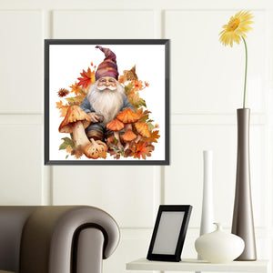 Autumn Mushroom Goblin 40*40CM (canvas) Full Round Drill Diamond Painting