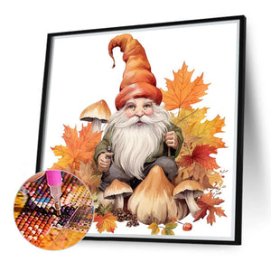 Autumn Mushroom Goblin 40*40CM (canvas) Full Round Drill Diamond Painting