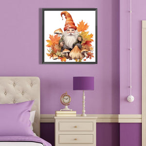 Autumn Mushroom Goblin 40*40CM (canvas) Full Round Drill Diamond Painting