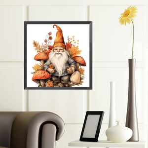 Autumn Mushroom Goblin 40*40CM (canvas) Full Round Drill Diamond Painting