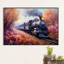 Load image into Gallery viewer, Steam Train 60*40CM (canvas) Full Round Drill Diamond Painting
