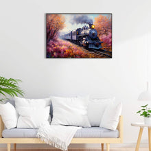 Load image into Gallery viewer, Steam Train 60*40CM (canvas) Full Round Drill Diamond Painting
